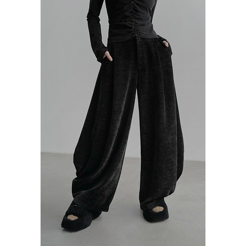 无以幻象休闲三角阔腿裤