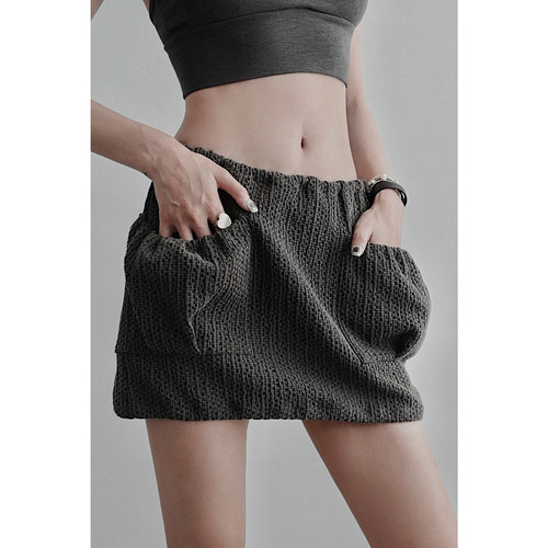 无以幻象牛筋边半裙