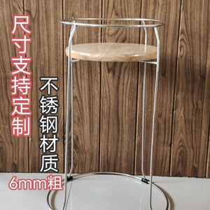 放电饭煲的架子厨房置物架圆形饭店电饭锅凳子高压锅收纳架耐用