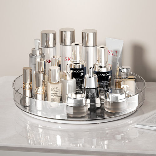 旋转化妆品收纳盒卫生间卧室桌面收纳转盘梳妆台收纳架子置物架