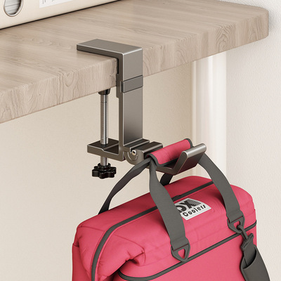 书包双钩挂钩学生桌边书桌可调节挂桌子背包挂钩课桌面折叠无痕钩