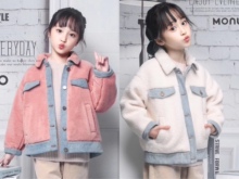 女中大童韩版 夹克款 皮毛一体外套羊羔毛 摩诺monuo童装 2019秋冬新