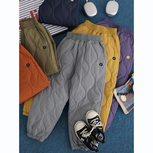 东北棉裤【3M新雪丽】葫芦纹绗棉中大童冬极寒防风脚口棉裤玩雪裤