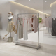 美奂道具服装 货架简约 展示架亚克力落地中岛挂衣架不锈钢品牌女装