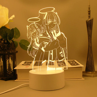 碧蓝档案手办周边白洲梓星野空崎日奈手办摆件男女生日礼物小夜灯