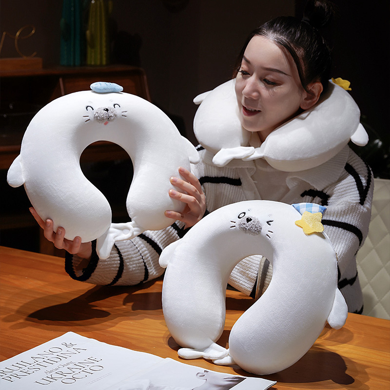 动物U型枕记忆棉护颈枕