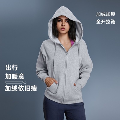 秋冬新款加绒连帽卫衣
