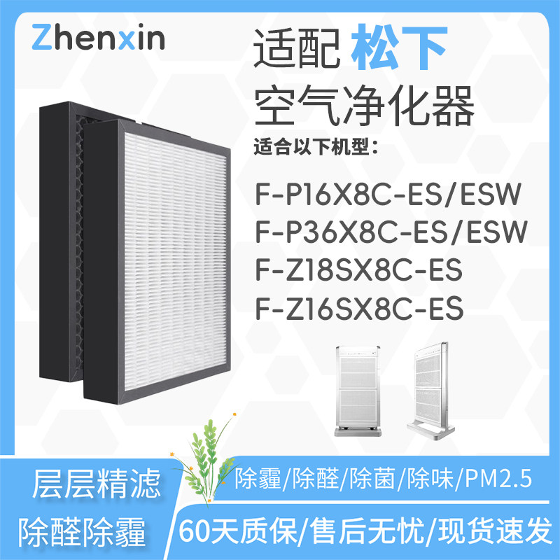 适配松下商用空气处理机净化器F-P16X8C过滤网F-P36X8C-ES滤芯ESW