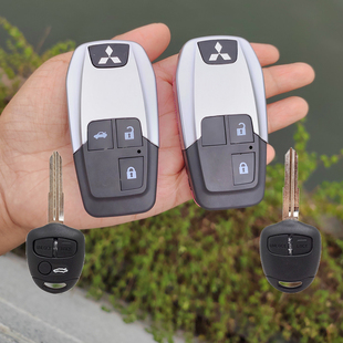 适用于三菱新劲炫壳蓝迪欧蓝德翼神老款 钥匙替换外壳美 遥控器改装