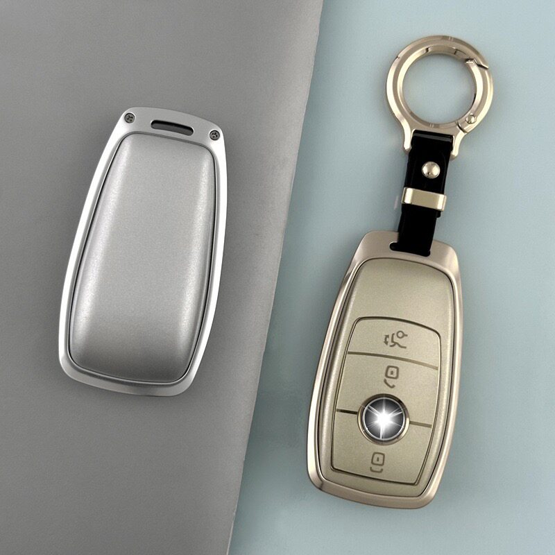 专用奔驰新E级钥匙套E200 E300L壳GLCE260汽车钥匙包壳套全包金属