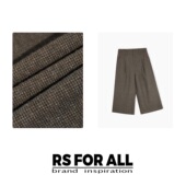 RSAX1611 绵羊毛复古老钱风阔腿七分休闲裤 FOR ALL