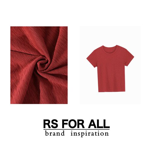 RS FOR ALL  兰精莫代尔桑蚕丝正肩短袖T恤RSQD0405