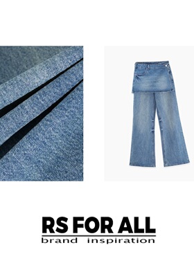 RS FOR ALL  水洗渐变屁帘牛仔裤RSDO3069