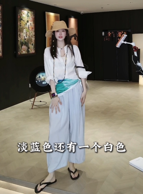 RS FOR ALL  莫代尔桑蚕丝松弛感休闲灯笼裤RSSH1202