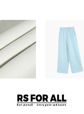 RS FOR ALL  绵羊毛高腰垂感直筒休闲裤RSKX3328