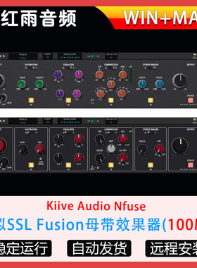 模拟SSL Fusion母带效果器Kiive Audio Nfuse专业总线插件WIN MAC