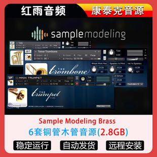 6套Sample Brass铜管木管音源Trumpet小号长号圆号大号 Modeling