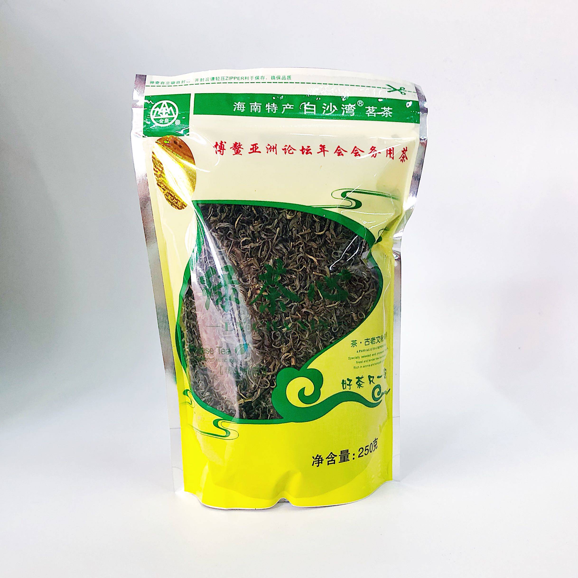 【白沙湾】海南五指山绿茶心茶叶袋装 250g