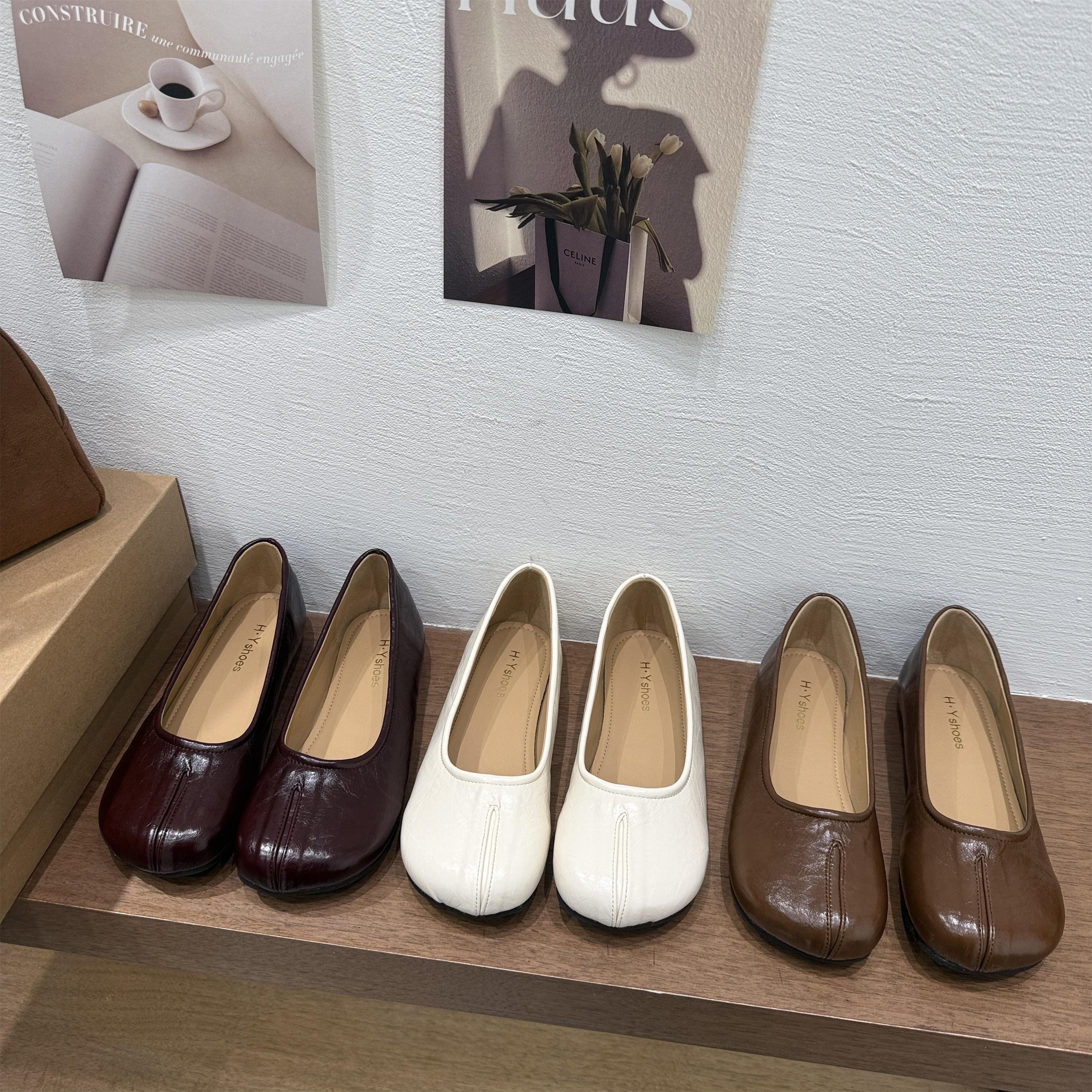 复古风圆头一脚蹬2026平底单鞋女鞋浅口软皮奶奶鞋真皮豆豆鞋春新,女鞋,浅口单鞋,淘宝优惠券,粉丝福利购,淘宝优惠卷