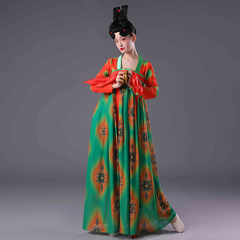 唐宫夜宴舞蹈服装演出服女河南荷花奖春晚同款古风汉唐古典舞出租