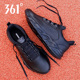 运动鞋 361度官方正品 男冬季 361男鞋 新款 皮面透气休闲鞋 防水跑步鞋