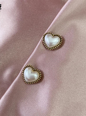 宫廷复古爱心无痕磁铁扣防走光小胸针固定衣服圆形磁吸扣装饰领花