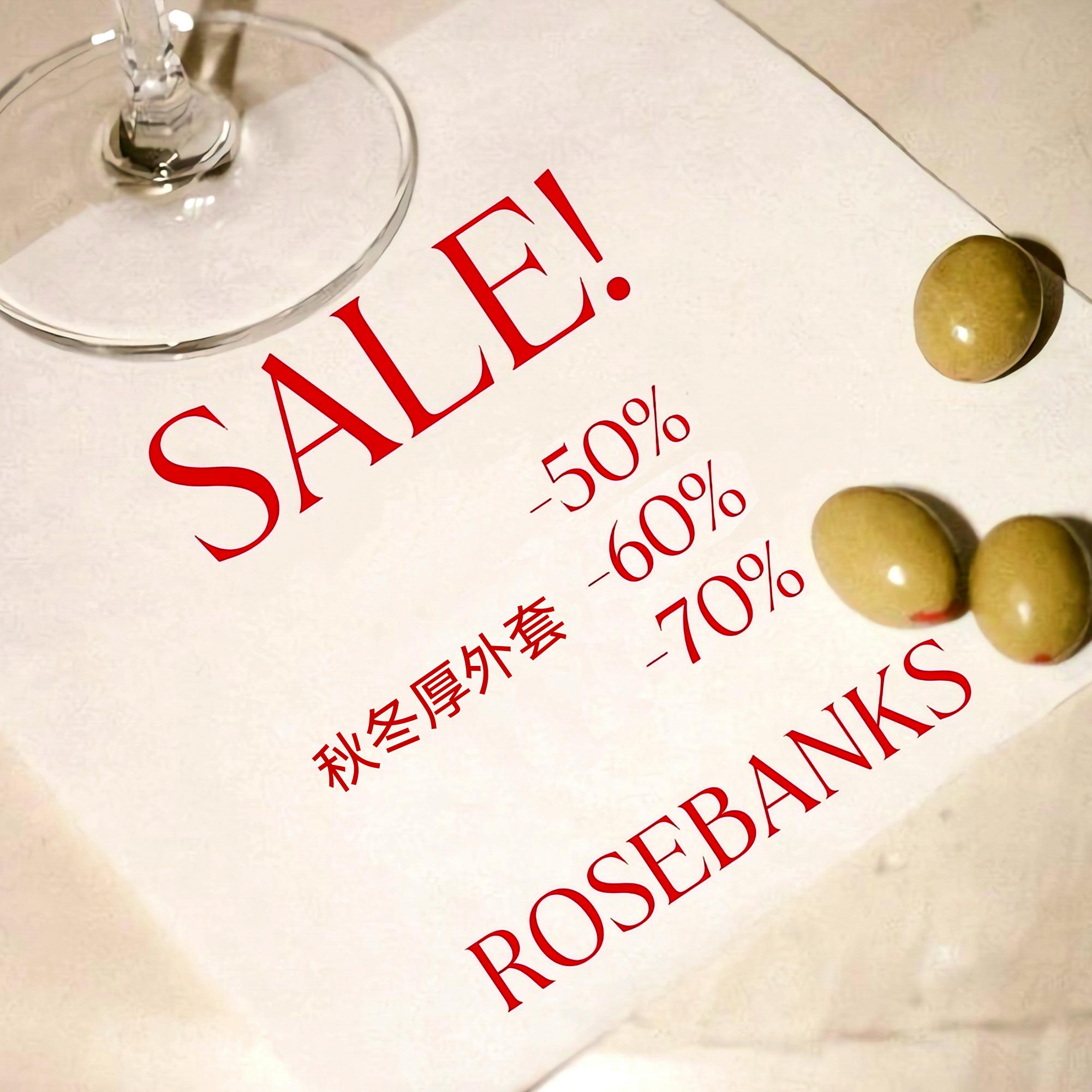 ROSEBANKS 秋冬外套清仓特价3折起 非质量问题不退换 不定时更新~