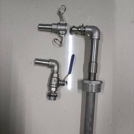 200升铁化工油桶桶镀锌桶加长管至桶底抽料阀气压式油抽304不锈钢