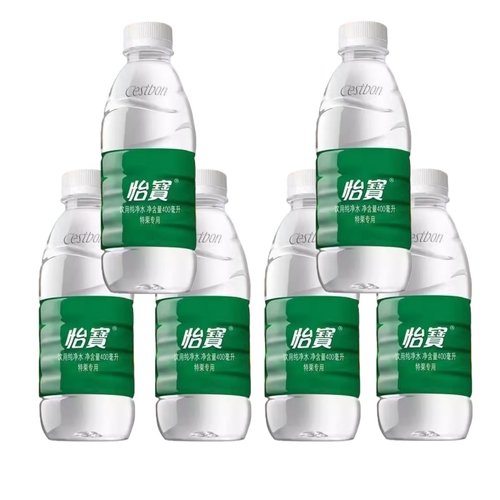 大瓶怡宝饮用纯净水555ml和400ml
