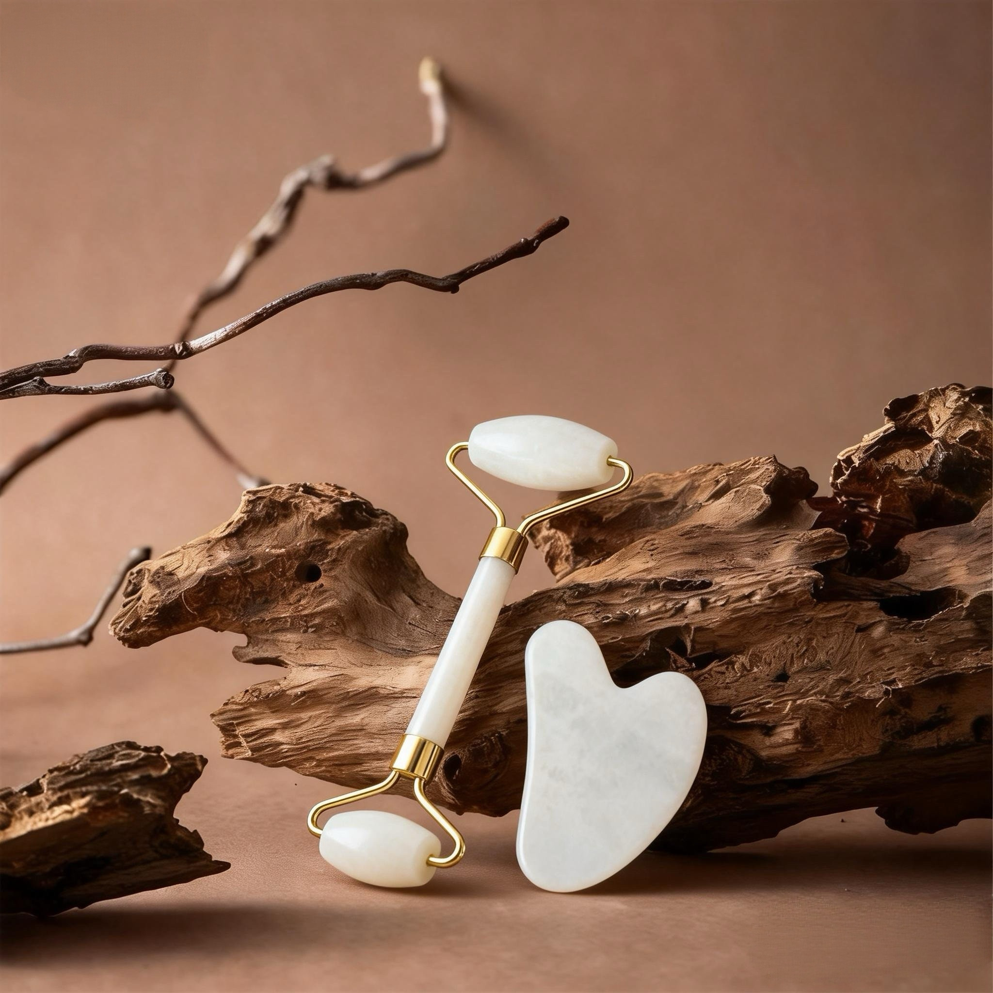 天然玉石美容器玉石滚轮瘦脸器面部瘦脸器按摩器手动按摩器