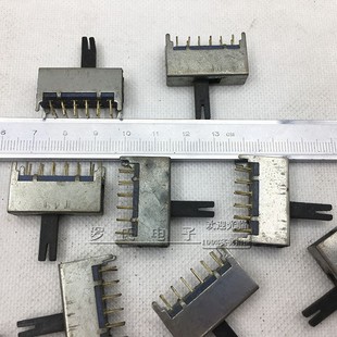 收音机收录机录音机拨动转换开关12脚DIY矿石机电子管机波段转换