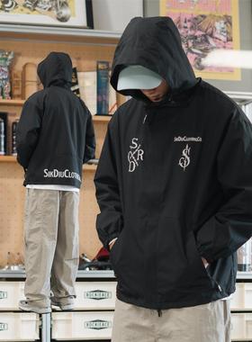 食钓SDGR户外暴雨级防水防风夹克3M反光印花露营雨天休闲冲锋衣