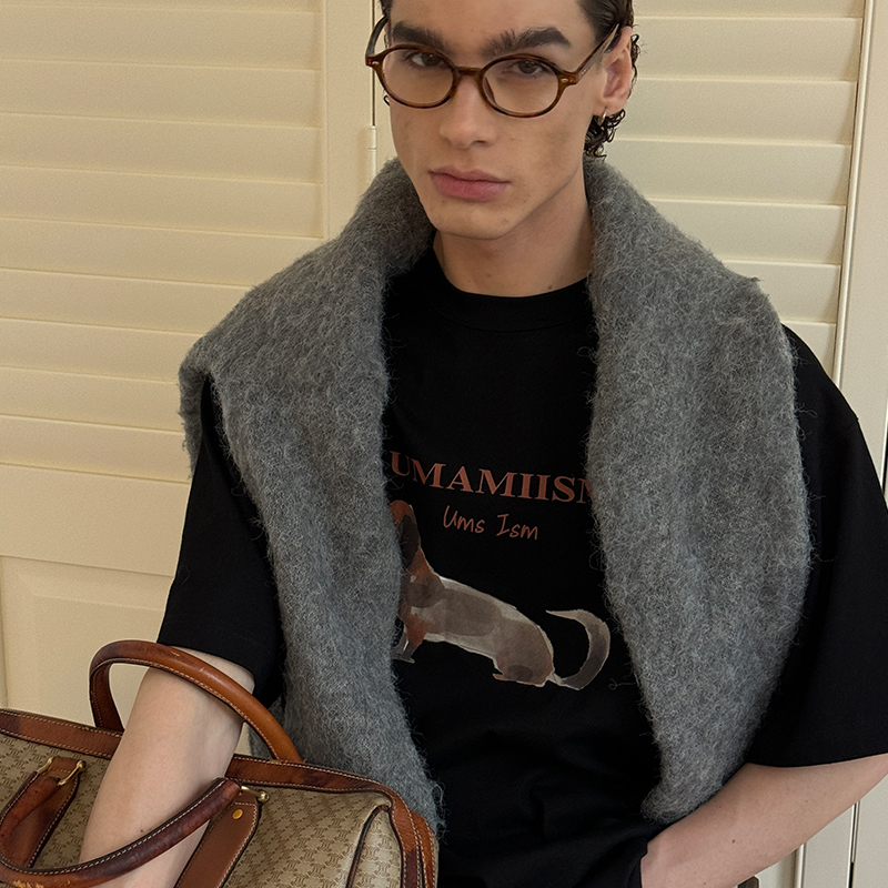 UMAMIISM趣味腊肠小狗短袖T恤