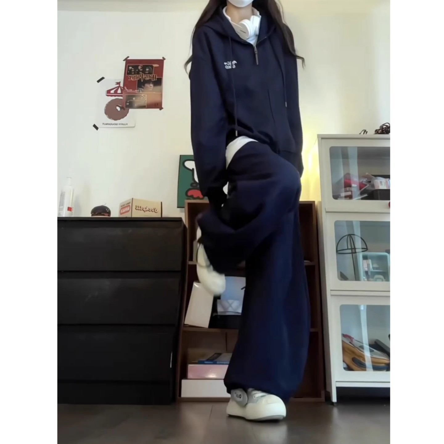 美式休闲运动服套装女春秋新款