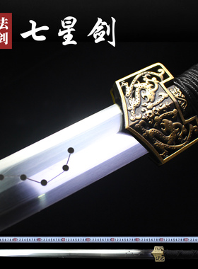 汉剑七星剑纯铜龙泉宝剑一体唐剑