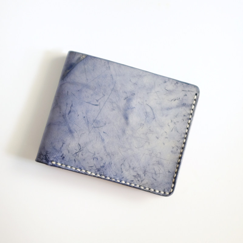 zowu 意大利擦蜡皮短款钱包雾蜡皮复古钱夹真皮超薄钱夹男女可用