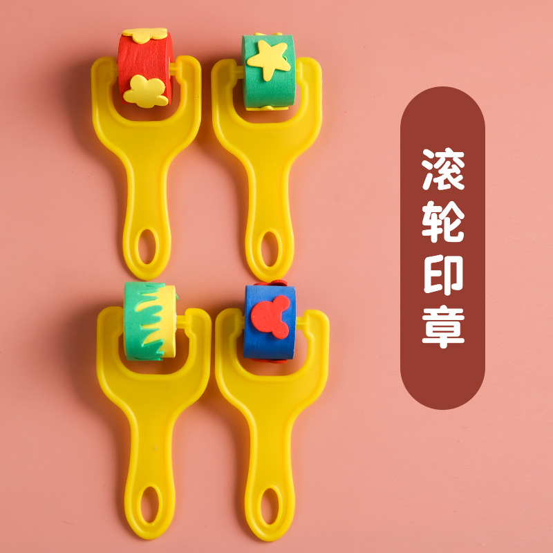 儿童工具启蒙益智EVA滚轮印章