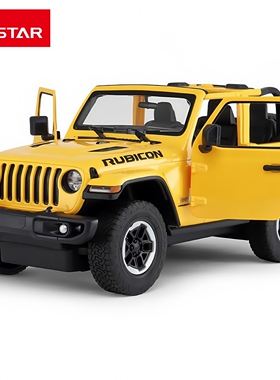 rastar星辉遥控车模吉普牧马人越野车USB充电玩具礼物摆件1:14