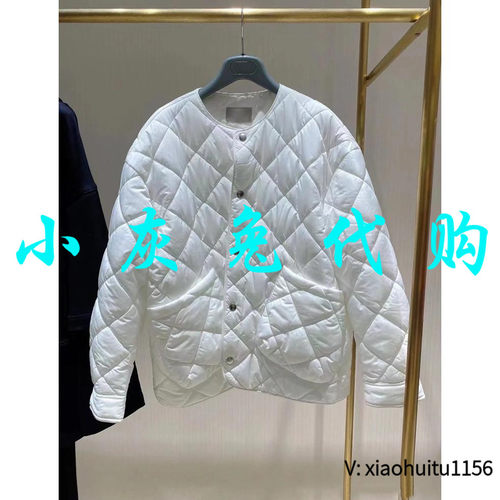小灰兔正品代购白色棉服