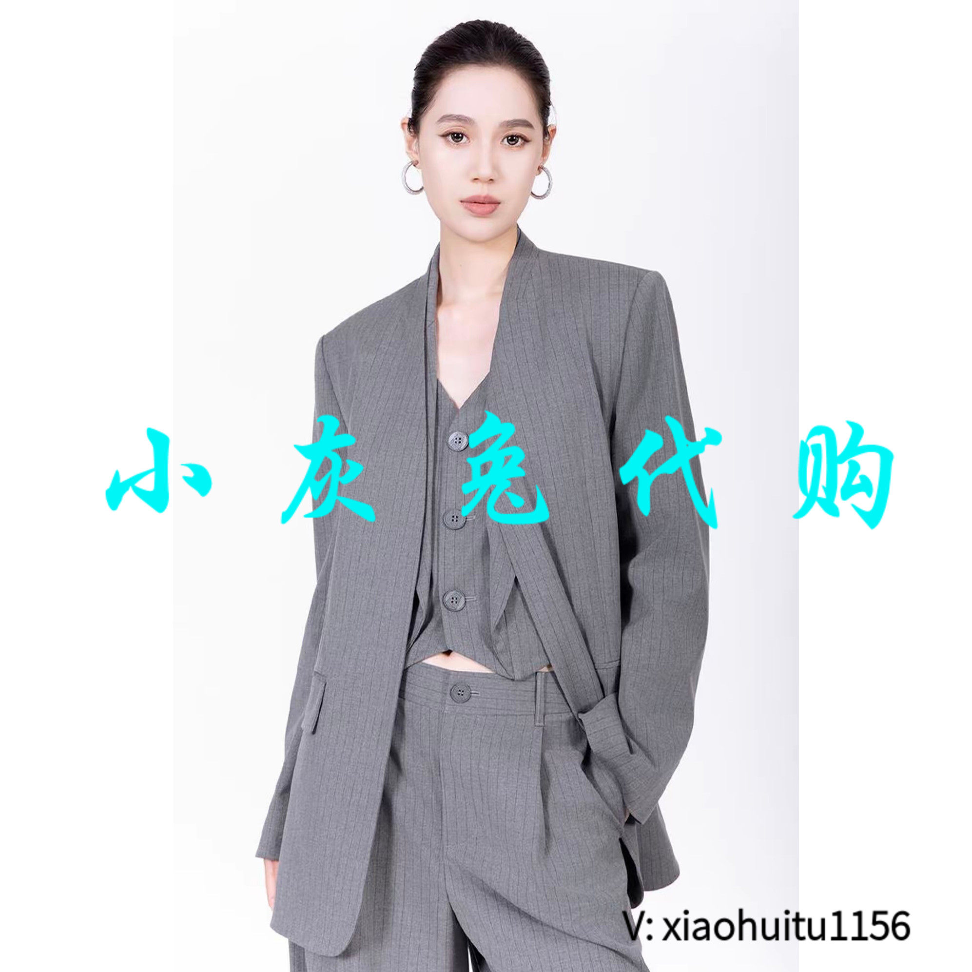 小灰兔专柜正品代购 时尚百搭气质高智职场西装540064-4P14031