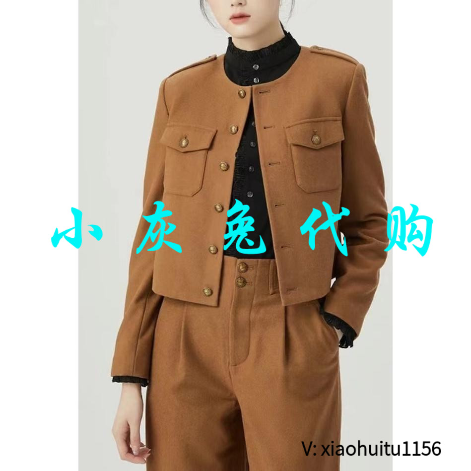 小灰兔正品代购毛呢短外套