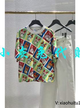 小灰兔专柜正品代购2025夏装卡通短袖T恤5300880-2A30355-001