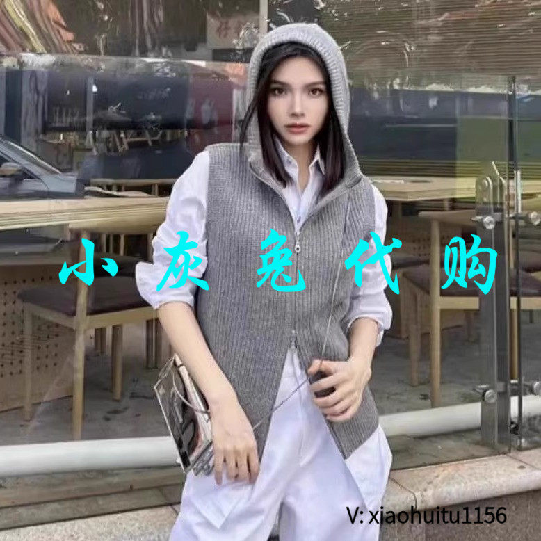 小灰兔专柜正品代购2026秋拉链针织马甲外套5499273-7T05811-005
