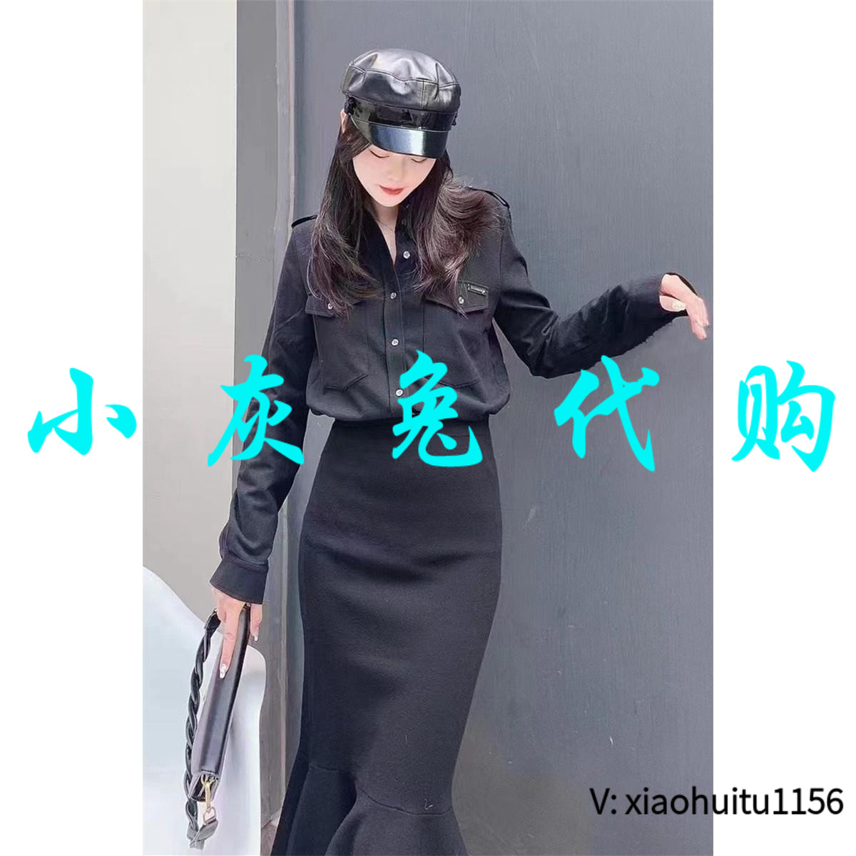 小灰兔正品代购工装风衬衫