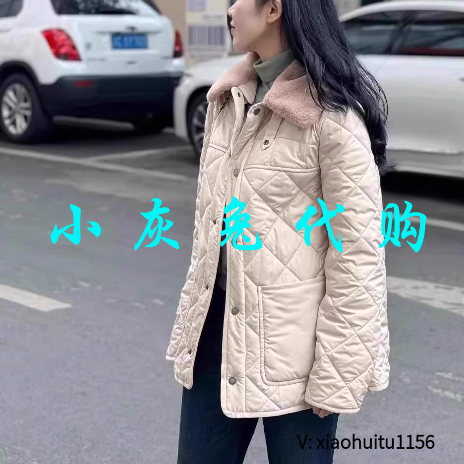 小灰兔专柜正品代购2026秋冬新款毛领新雪丽棉衣棉服外套1400820