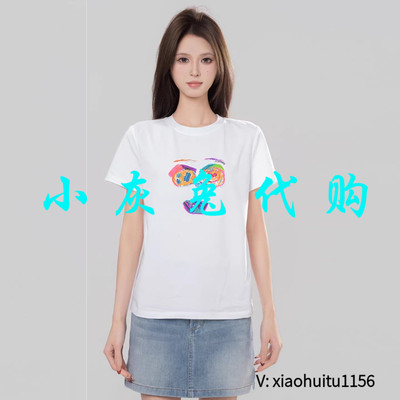 小灰兔专柜正品代购2026夏款彩色印花短袖T恤纯棉530082-42040EY