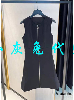 小灰兔专柜正品代购2025新款 拉链无袖连衣裙1500330-333011-001