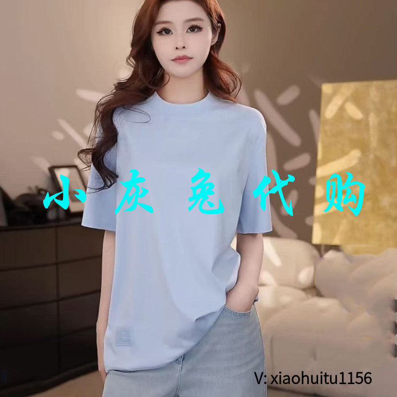 小灰兔专柜正品代购2026夏季新款圆领宽松休闲短袖T恤女5300902