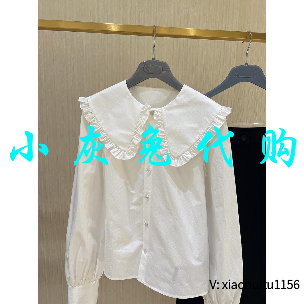小灰兔正品代购娃娃领公主风衬衫