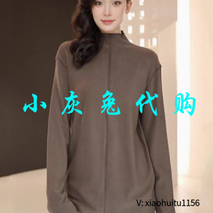 小灰兔专柜正品代购2026春装新款德绒半高领长袖打底T恤衫1301068